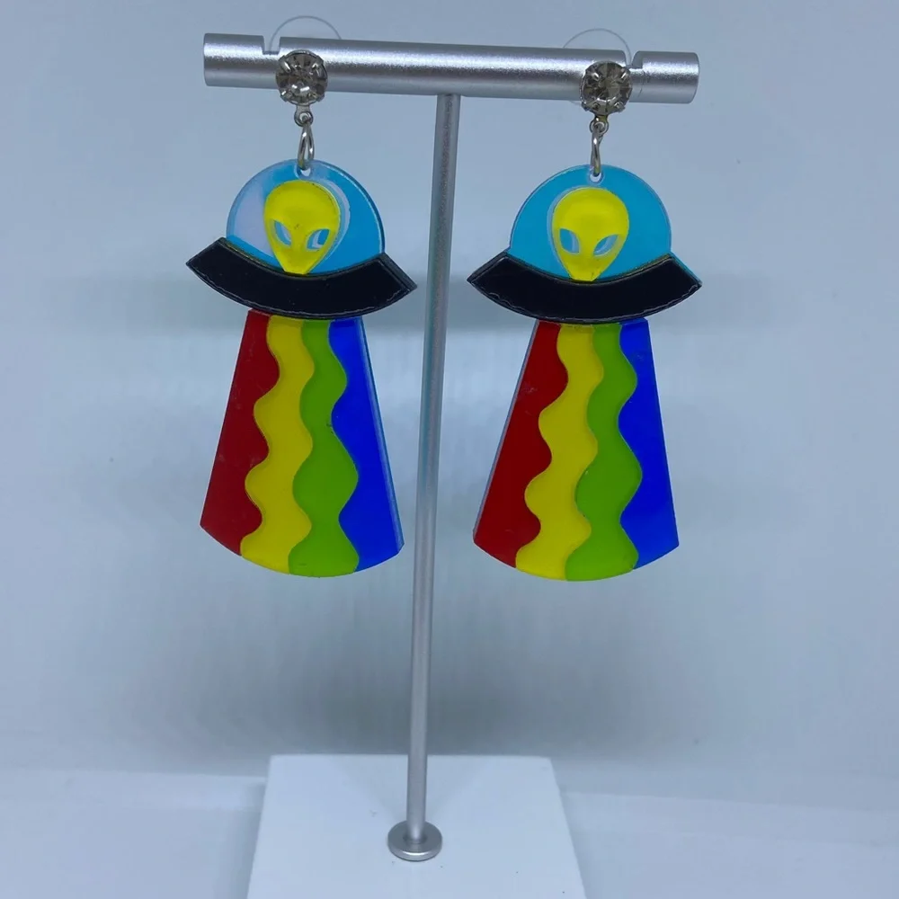 Alien earrings - Picture 7 of 8